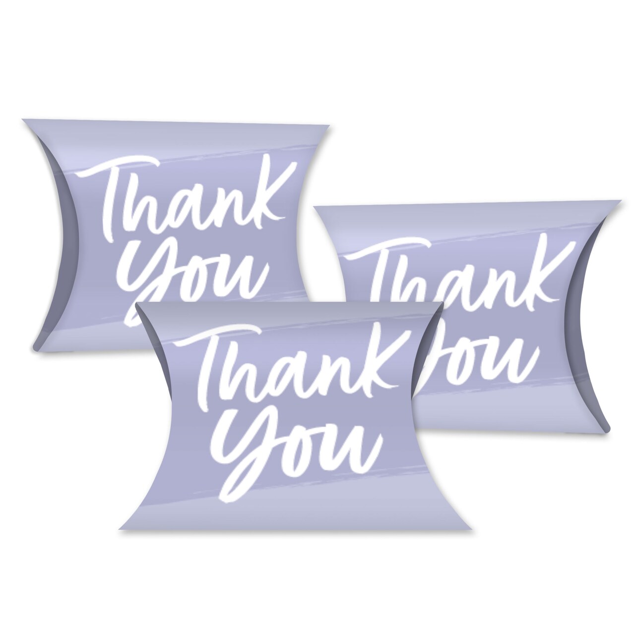 Big Dot of Happiness Purple Elegantly Simple - Favor Gift Boxes - Guest Party Favors Petite Pillow Boxes - Set of 20